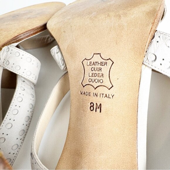 Michael Kors Collection strappy mule heel sandal suede size 8 - Picture 6 of 6